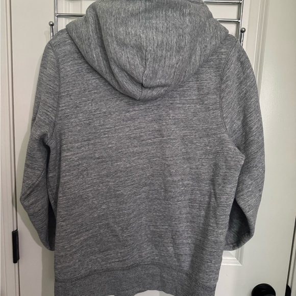 Abercrombie & Fitch Muscle Gray and Blue Hooded Sweatshirt - Picture 9 of 11